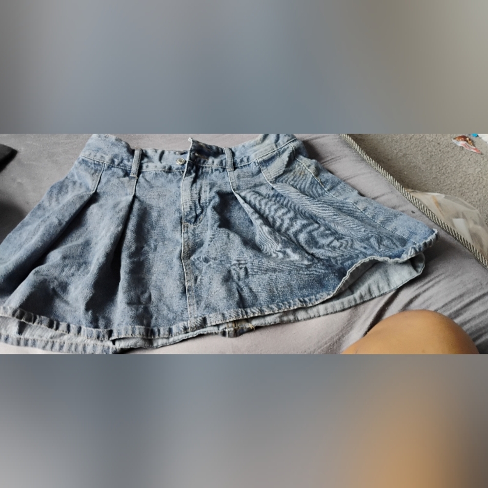 Denim Mini Skirt
